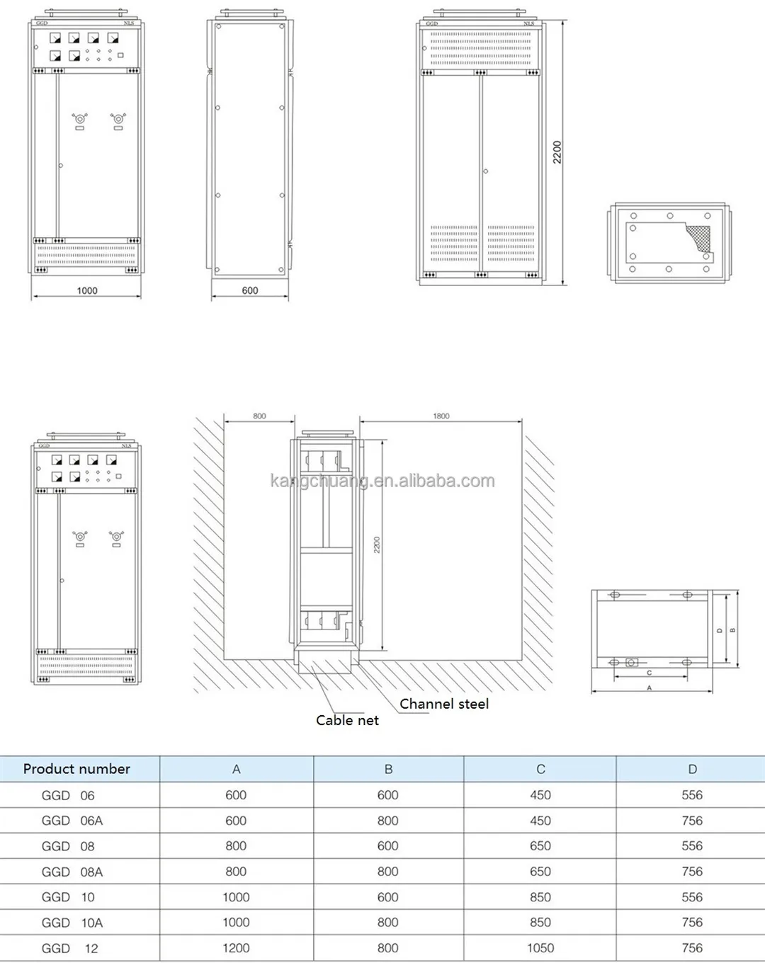 GGD 600A 1000A 2000A Низковольтное стационарное-1 (5)