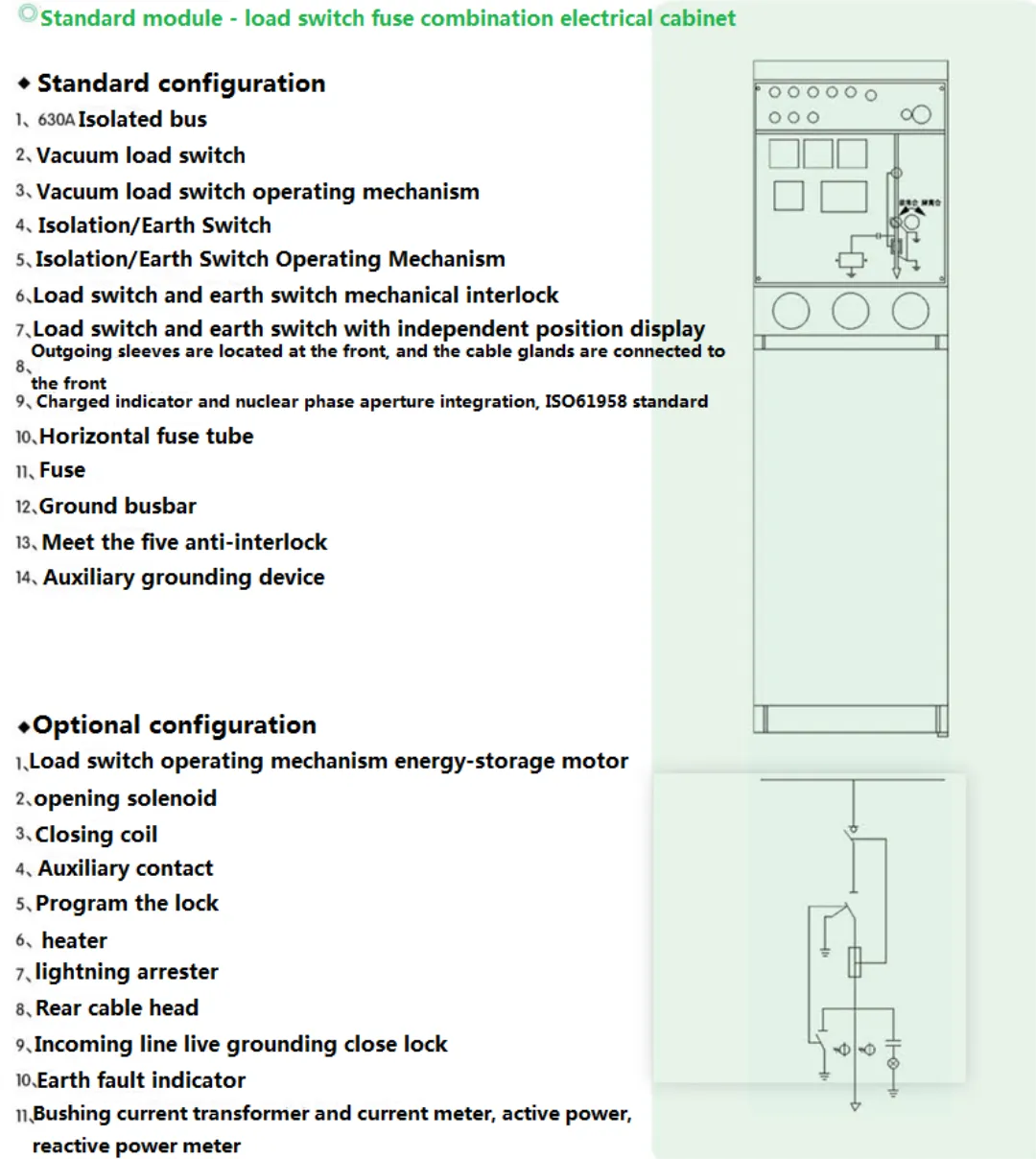 GTXGN 12 кВ 630 А 1250 А Высоковольтный распределительный шкаф с твердой изоляцией и кольцевой схемой-1 (11)