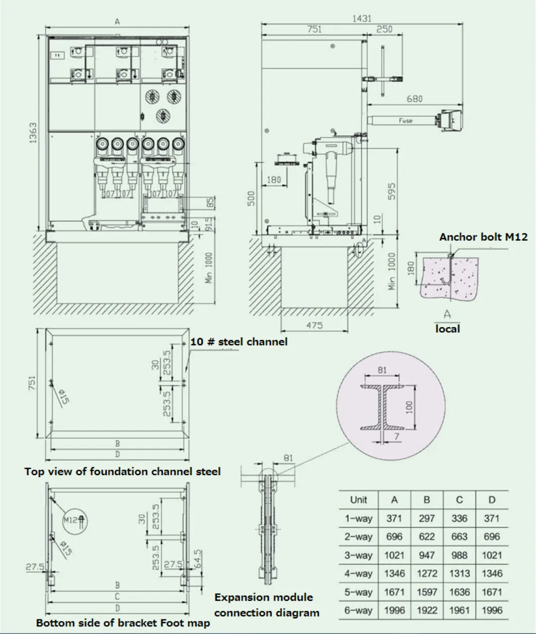 Главный блок надувного кольца высокого давления SRM 12 кВ 630 А 1250 А-1 (4)