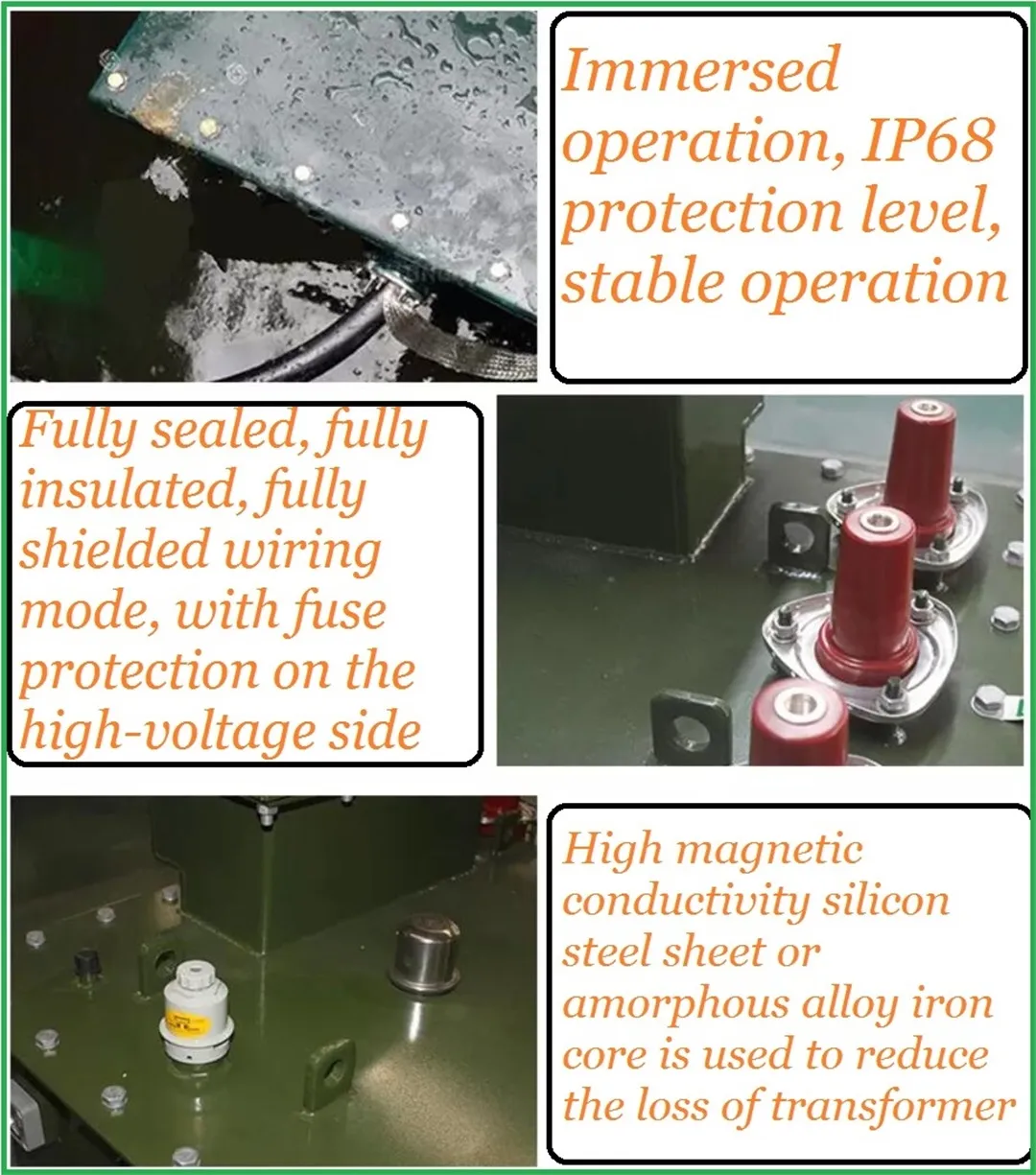 Предварительно установленный интеллектуальный трехфазный силовой трансформатор для подз (8)