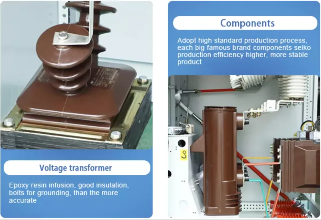 Распределительное устройство коробчатого типа с фиксированной кольцевой сетью HXGN 12 кВ 630 А. Эл-1 (10)