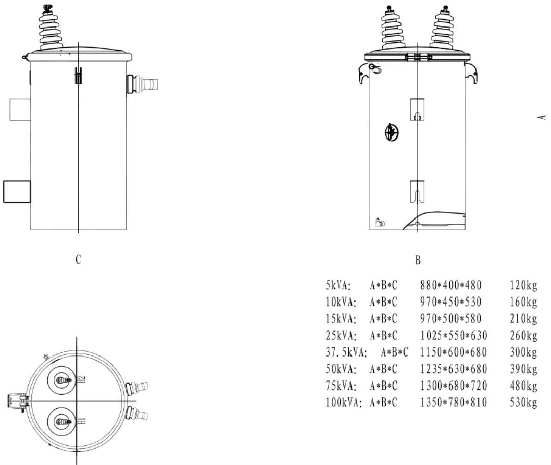 Распределительный трансформатор однофазный D911 (4)