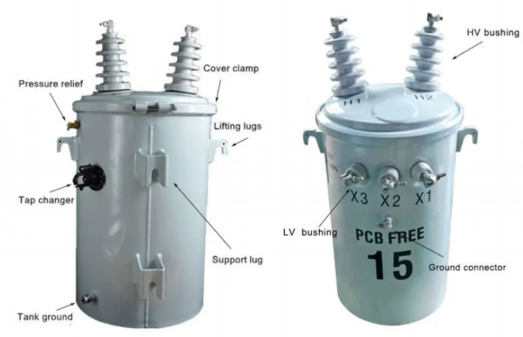 Распределительный трансформатор однофазный D911 (7)
