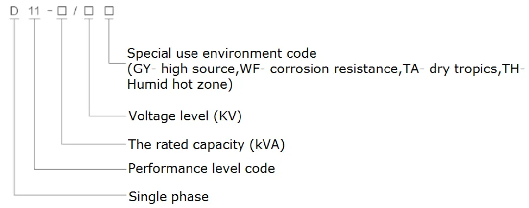 Распределительный трансформатор однофазный D911